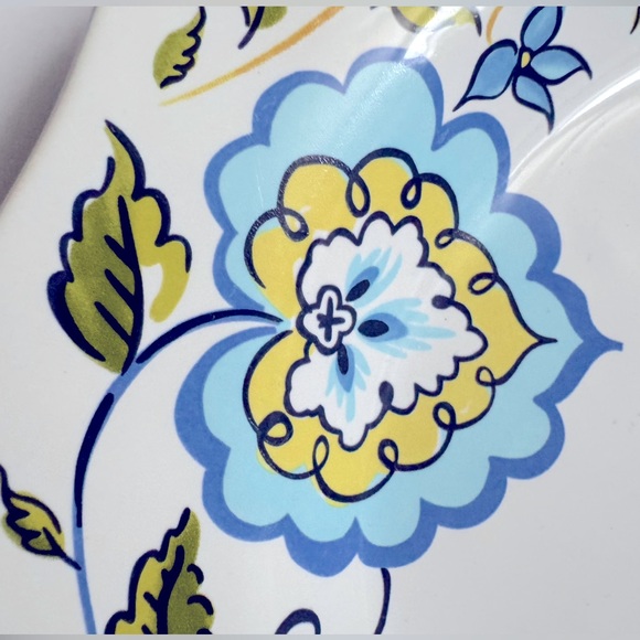 The Longaberger Company. Earth and Sky serving dish . Beautiful floral design . - Picture 2 of 14